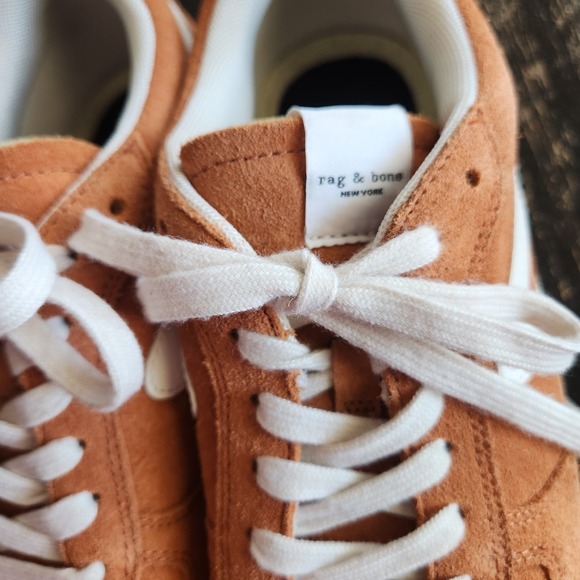 rag & bone Retro Court Sneaker in Sequoia Suede 39.5 US 9.5 Suede Leather - Picture 7 of 14